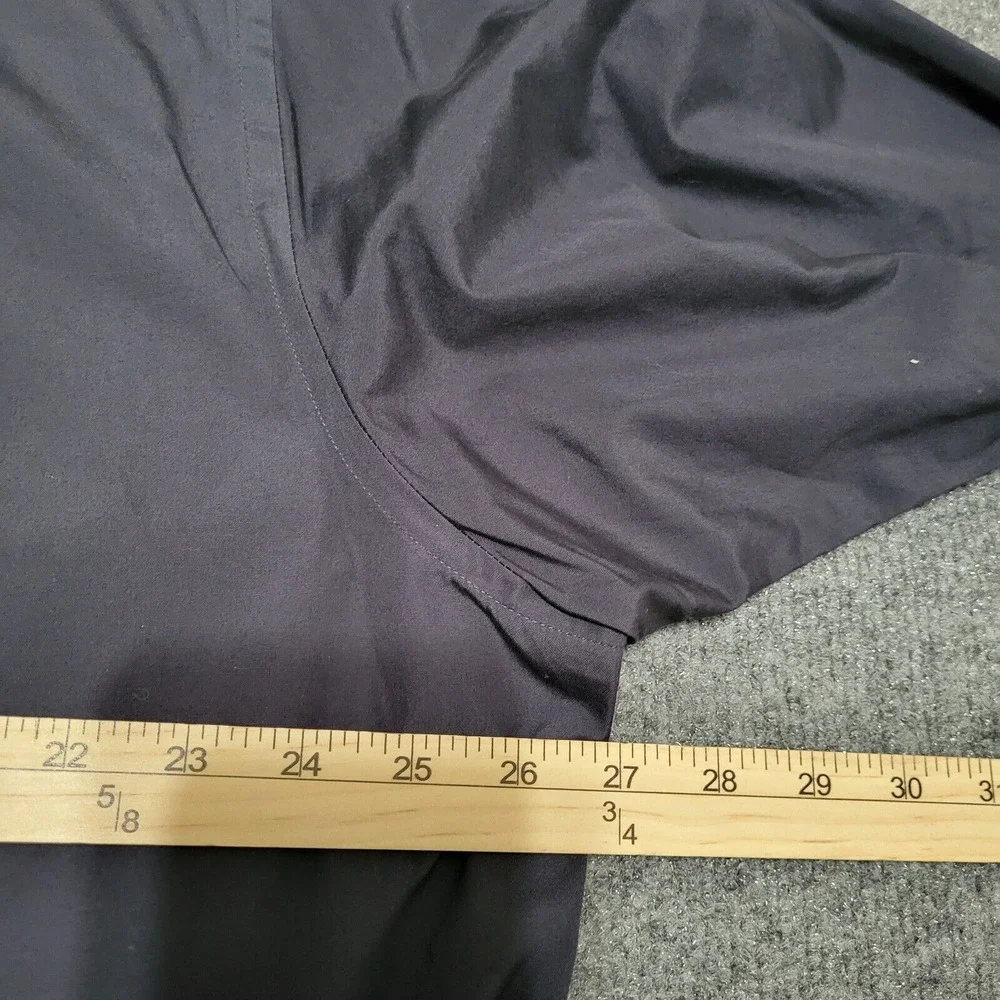 Banana Republic‎ Shirt Men's XL Relaxed Fit Dressy Black Long Sleeve Cotton